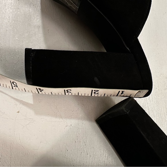 Qupid Open Toe Mules Velvet Black Size 9 - Picture 12 of 12